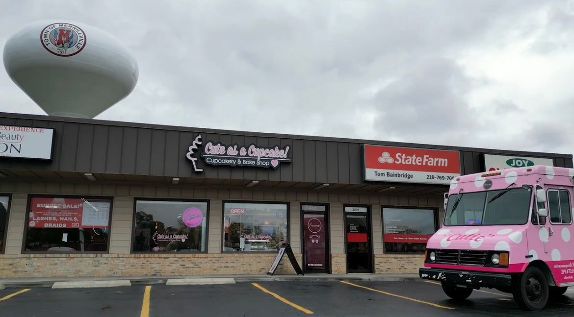 Cute as a Cupcake storefront on 81st Avenue in Merrillville
