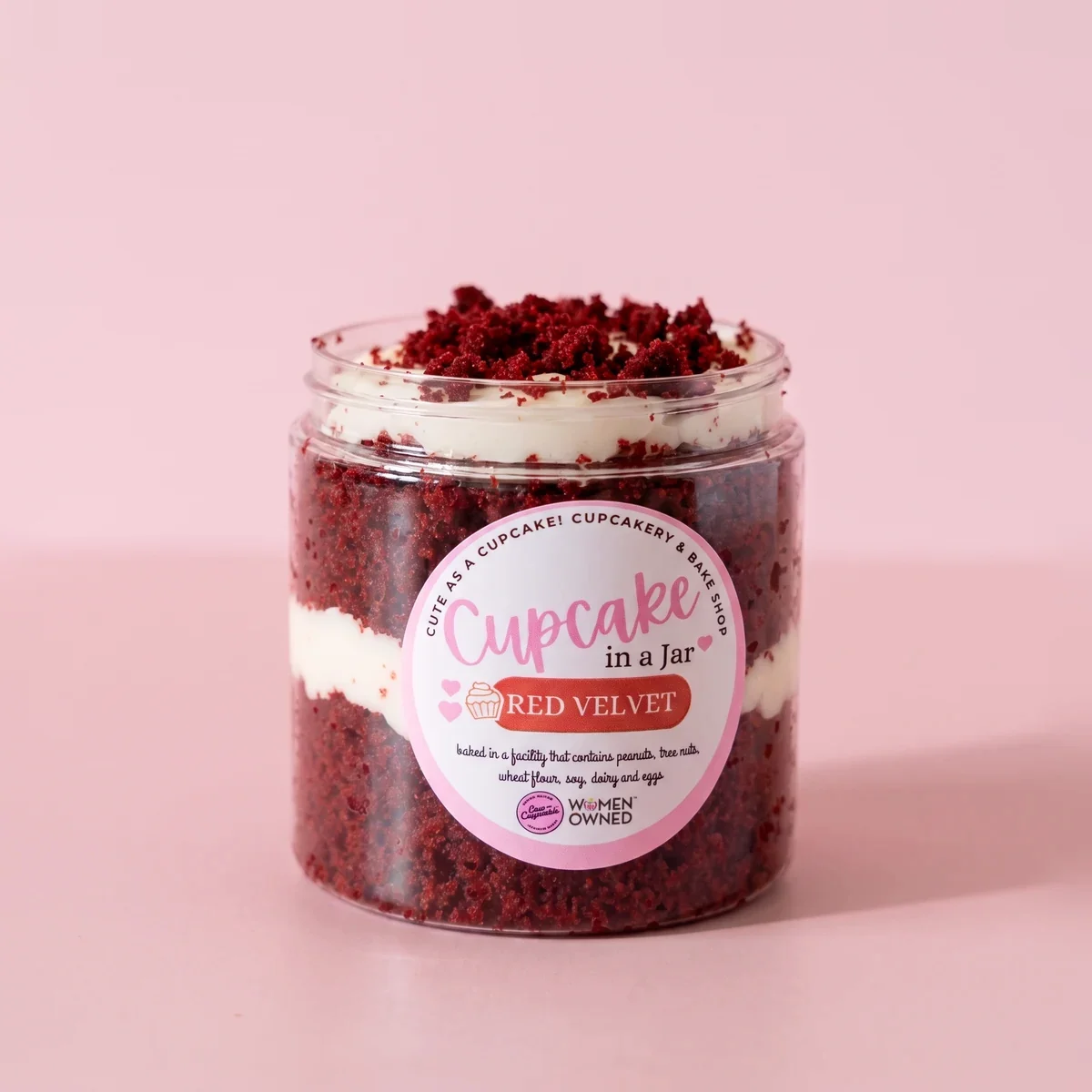 Red Velvet Cupcake in a Jar