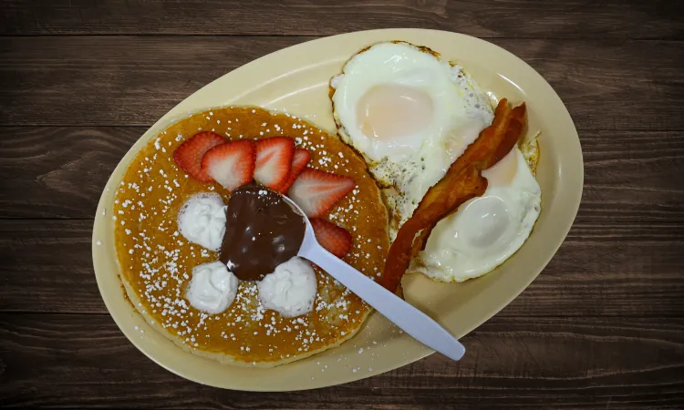 Kids pancake plate