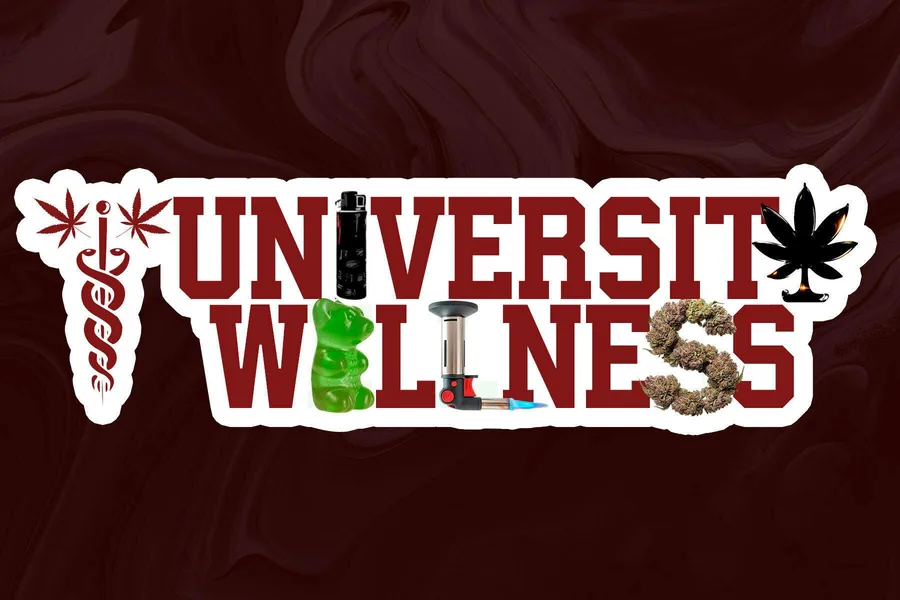 University Wellness logo in crimson varsity letters
